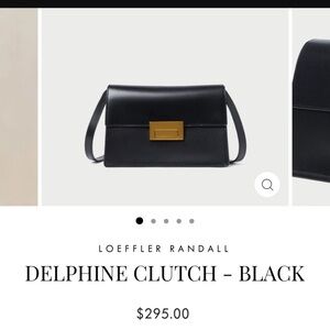 Loeffler Randall Black Delphine Clutch